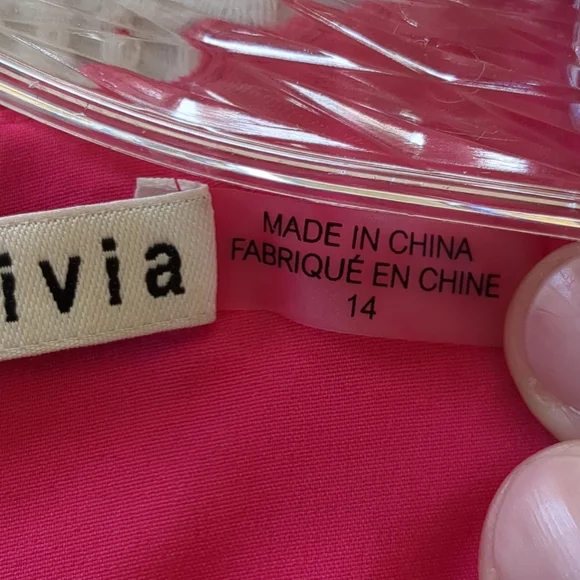 Alice + Olivia Clyde Tweed Boucle Shift A-line Dress Sleeveless Pink Sz 14 - Picture 12 of 12